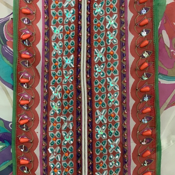 ECI Saks  Fifth Avenue Abstract Beaded Dress - Picture 5 of 5